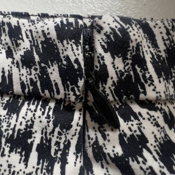Michael Kors Plus Animal Print Black/White Lined Mini Skirt Women's 14 - Picture 5 of 6